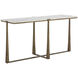 Cowell 64 X 20 inch White / Antique Brass Console Table